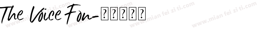 The Voice Fon字体转换